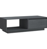 VidaXL Salontafel 110x50x33,5 cm massief grenenhout grijs