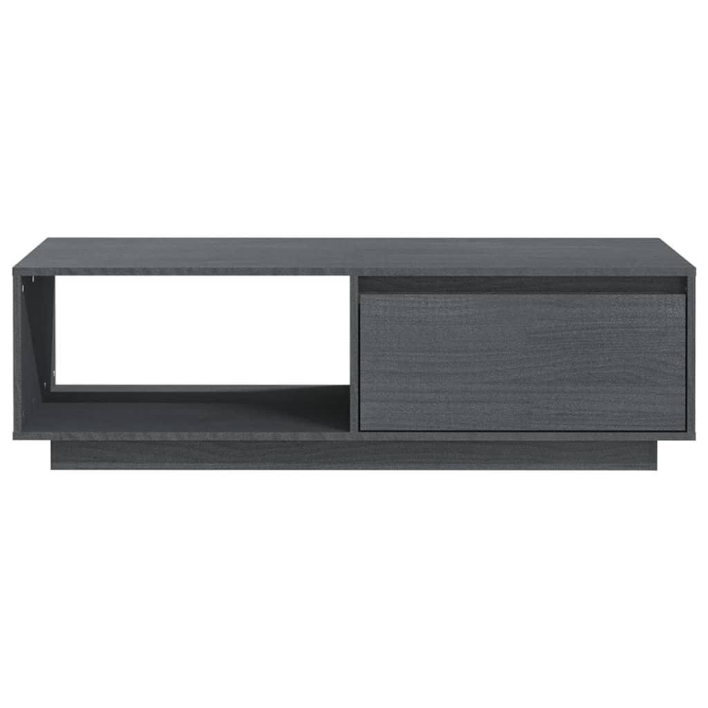 VidaXL Salontafel 110x50x33,5 cm massief grenenhout grijs