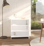 VidaXL Dressoir 70x40,5x75 cm bewerkt hout wit