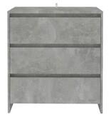 VidaXL Dressoir 70x41x75 cm bewerkt hout betongrijs