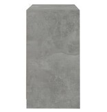 VidaXL Dressoir 70x41x75 cm bewerkt hout betongrijs