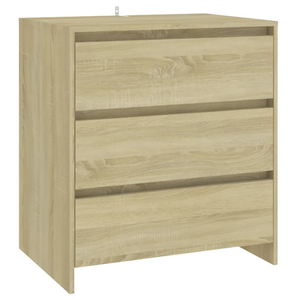 VidaXL Dressoir 70x41x75 cm bewerkt hout sonoma eikenkleurig