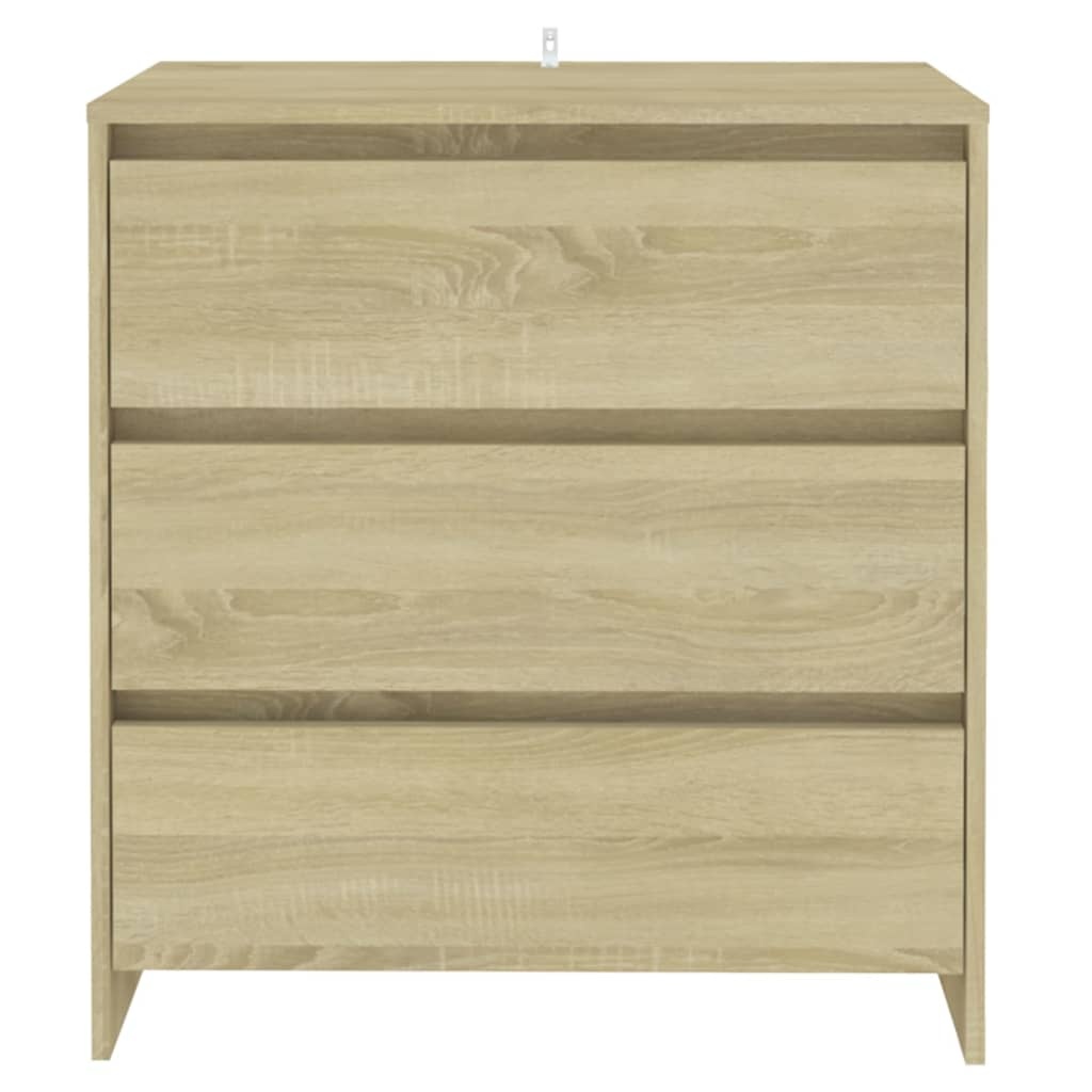 VidaXL Dressoir 70x41x75 cm bewerkt hout sonoma eikenkleurig