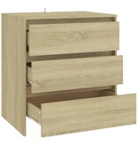 VidaXL Dressoir 70x41x75 cm bewerkt hout sonoma eikenkleurig