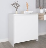 VidaXL Dressoir 70x41x75 cm bewerkt hout wit