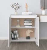 VidaXL Dressoir 70x41x75 cm bewerkt hout wit