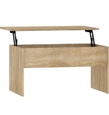 VidaXL Salontafel 80x50,5x41,5 cm bewerkt hout sonoma eikenkleurig