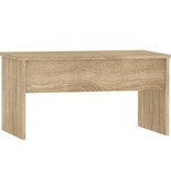 VidaXL Salontafel 80x50,5x41,5 cm bewerkt hout sonoma eikenkleurig