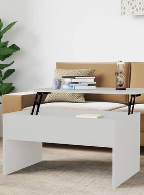 VidaXL Salontafel 80x50,5x41,5 cm bewerkt hout wit