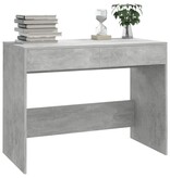 VidaXL Bureau 101x50x76,5 cm bewerkt hout betongrijs