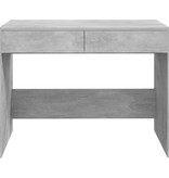 VidaXL Bureau 101x50x76,5 cm bewerkt hout betongrijs