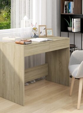 VidaXL Bureau 101x50x76,5 cm bewerkt hout sonoma eikenkleurig