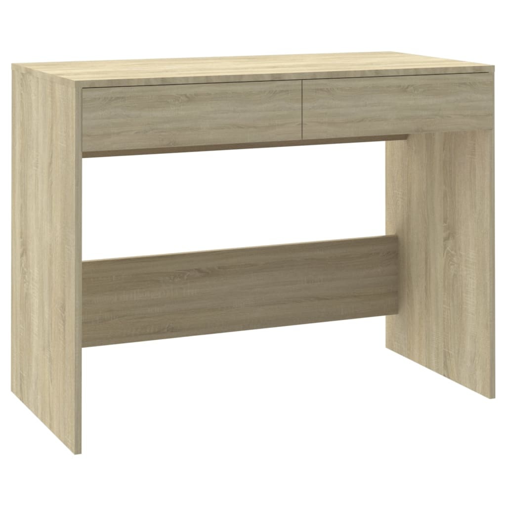 VidaXL Bureau 101x50x76,5 cm bewerkt hout sonoma eikenkleurig