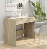 VidaXL Bureau 101x50x76,5 cm bewerkt hout sonoma eikenkleurig