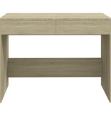 VidaXL Bureau 101x50x76,5 cm bewerkt hout sonoma eikenkleurig