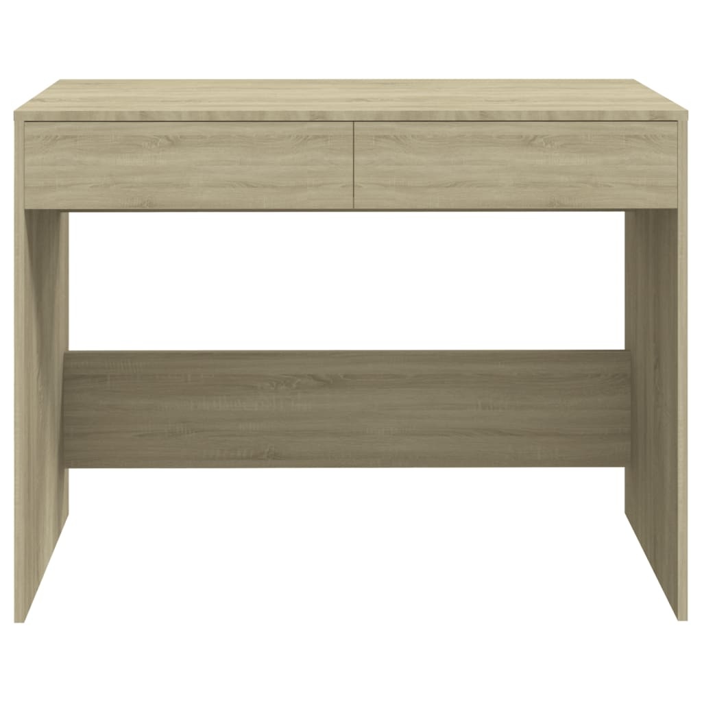 VidaXL Bureau 101x50x76,5 cm bewerkt hout sonoma eikenkleurig