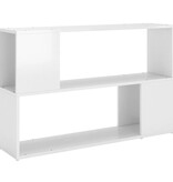 VidaXL Boekenkast 100x24x63 cm bewerkt hout hoogglans wit