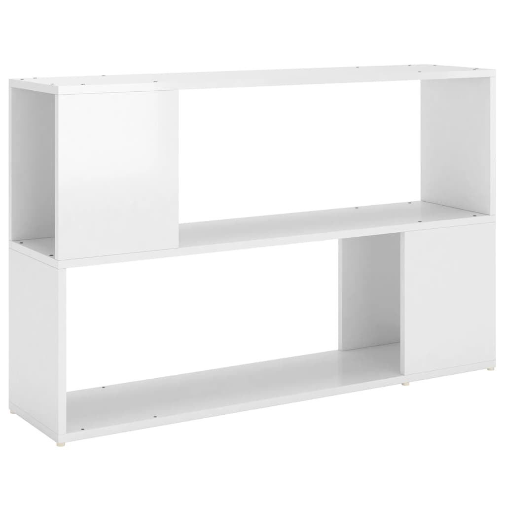 VidaXL Boekenkast 100x24x63 cm bewerkt hout hoogglans wit