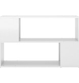 VidaXL Boekenkast 100x24x63 cm bewerkt hout hoogglans wit