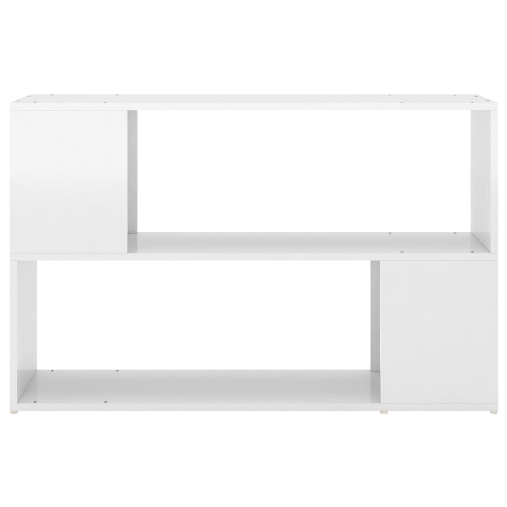 VidaXL Boekenkast 100x24x63 cm bewerkt hout hoogglans wit