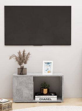 VidaXL Tv-meubel 60x24x32 cm bewerkt hout betongrijs