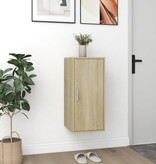 VidaXL Schoenenkast 32x35x70 cm spaanplaat sonoma eikenkleurig