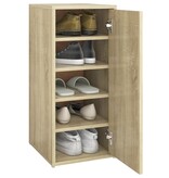 VidaXL Schoenenkast 32x35x70 cm spaanplaat sonoma eikenkleurig
