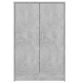 VidaXL Schoenenkast 60x35x92 cm bewerkt hout betongrijs