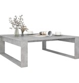 VidaXL Salontafel 100x100x35 cm bewerkt hout betongrijs