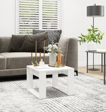 VidaXL Bijzettafel 50x50x35 cm bewerkt hout wit