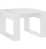 VidaXL Bijzettafel 50x50x35 cm bewerkt hout wit
