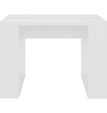 VidaXL Bijzettafel 50x50x35 cm bewerkt hout wit