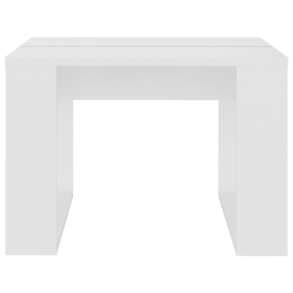 VidaXL Bijzettafel 50x50x35 cm bewerkt hout wit