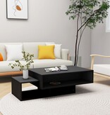 VidaXL Salontafel 105x55x32 cm bewerkt hout zwart