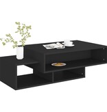 VidaXL Salontafel 105x55x32 cm bewerkt hout zwart