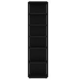 VidaXL Schoenenkast 27,5x27x102 cm bewerkt hout zwart
