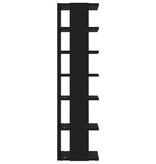 VidaXL Schoenenkast 27,5x27x102 cm bewerkt hout zwart