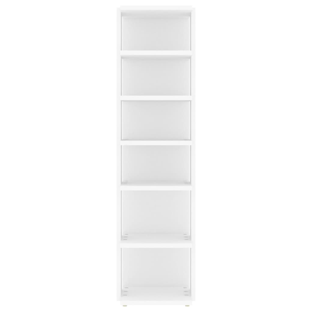 VidaXL Schoenenkasten 2 st 27,5x27x102 cm bewerkt hout wit