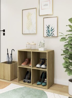 VidaXL Opbergkast 105x35,5x70 cm bewerkt hout sonoma eikenkleurig