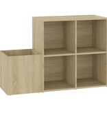 VidaXL Opbergkast 105x35,5x70 cm bewerkt hout sonoma eikenkleurig