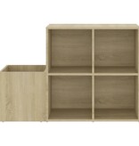 VidaXL Opbergkast 105x35,5x70 cm bewerkt hout sonoma eikenkleurig
