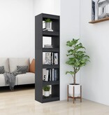 VidaXL Boekenkast/kamerscherm 40x30x167,5 cm massief grenenhout grijs