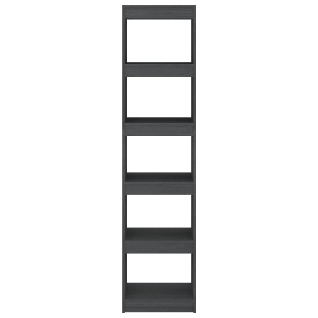 VidaXL Boekenkast/kamerscherm 40x30x167,5 cm massief grenenhout grijs