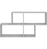 VidaXL Wandschap 100x18x53 cm bewerkt hout betongrijs