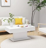 VidaXL Salontafel 96x50x45 cm bewerkt hout wit