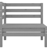 VidaXL 4-delige Loungeset massief grenenhout grijs