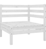 VidaXL 3-delige Loungeset massief grenenhout wit