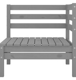 VidaXL 3-delige Loungeset massief grenenhout grijs