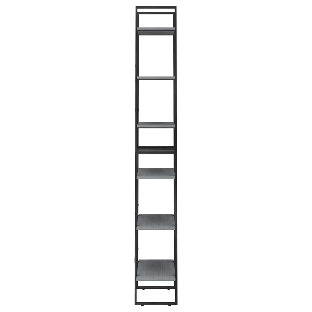 VidaXL Opbergrek 60x30x210 cm massief grenenhout grijs