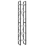VidaXL Boekenkast met 6 schappen 40x30x210 cm bewerkt hout wit